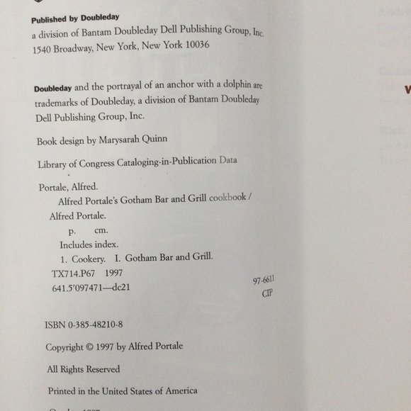 GOTHAM BAR and GRILL COOKBOOK VINTAGE 1997 1st Edition - Picture 7 of 14